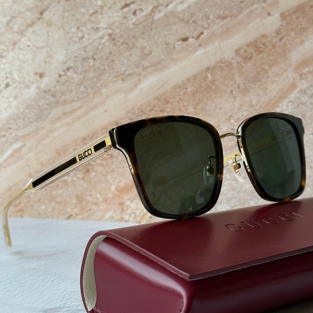 NEW Gucci GG0563SK Havana Brown Unisex Sunglasses
